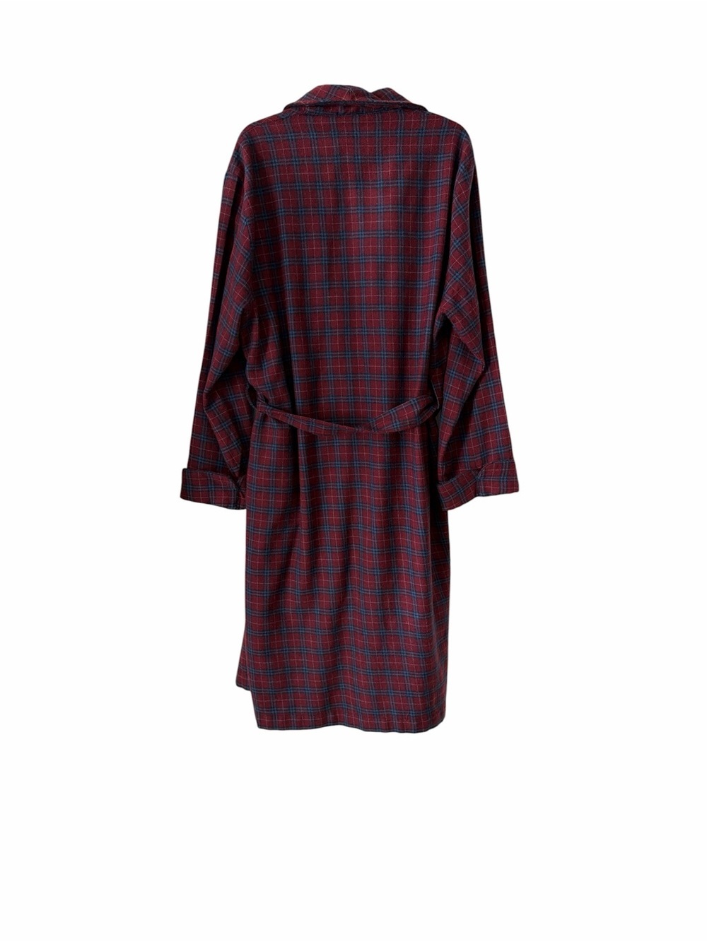Derek Rose York Check Wool Twill Robe - Picture 2 of 5